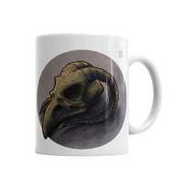 Skull Bird  Branca Kupa Bardak Porselen