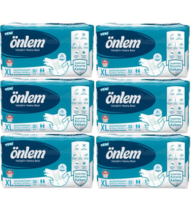 Önlem Hasta Bezi Bel Bantlı Tekstil Yüzey XL Ekstra Büyük 180 Adet