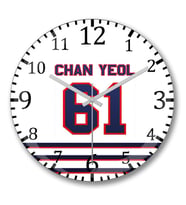 Exo Chanyeol 61 Duvar Saati Bombeli Gercek Cam