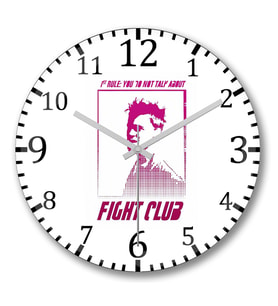 Fight Club Duvar Saati Bombeli Gercek Cam