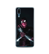 Örümcek Adam Tasarım Süper Şeffaf Silikon Telefon Kılıfı Huawei P20 