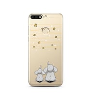 Filler Tasarımlı Süper Şeffaf Silikon Telefon Kılıfı Huawei Honor 7c-Y7 (2018)