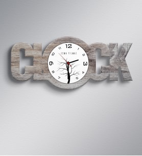 BK Gift Kişiye Özel Clock Ahşap Duvar Saati  6