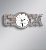 BK Gift Kişiye Özel Clock Ahşap Duvar Saati  6