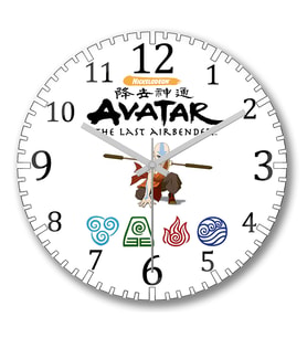 Avatar Duvar Saati Bombeli Gercek Cam