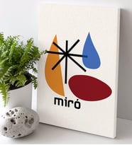 Miro Tasarımlı Kanvas Tablo 30x50cm