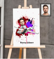 Kişiye Özel Pilot Karikatürlü  Ahşap Tablo 30x47 Bay-1