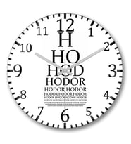 Hodor Duvar Saati Bombeli Gercek Cam