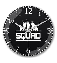 Squad V2 Duvar Saati Bombeli Gercek Cam