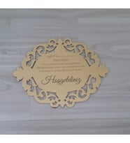Kişiye Özel Pleksi Kapı Süsü (Altın)