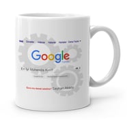 BK Gift Kişiye Özel Google En İyi Mühendis Beyaz Kupa Bardak  1
