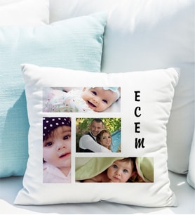 Kişiye Özel 4 Fotoğraflı Yastık