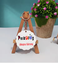 Psikolog Ahşap Anahtarlık