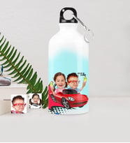 BK Gift Kişiye Özel Kardeşler Karikatürlü Metal Suluk 500 Ml