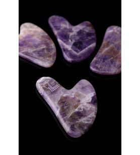 Ametist Gua Sha Masaj Taşı - Yüz Cilt Masaj Taşı - MS0025