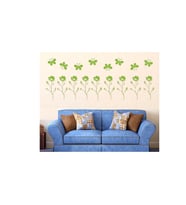 DUVAR ÇIKARTMA STICKER DEKORATİF DUVAR KAĞIDI,SÜS YEŞİL ÇİÇEKLİ  PVC 48X33X0,5CM