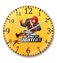 King Of Fighters Duvar Saati Bombeli Gercek Cam