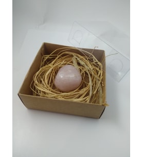 PEMBE KUVARS TAŞI BİBLO/ HAM DOĞALTAŞ BİBLO (35-40 gr)