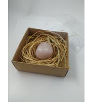 PEMBE KUVARS TAŞI BİBLO/ HAM DOĞALTAŞ BİBLO (35-40 gr)