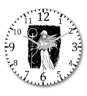 Atena Saint Seiya Duvar Saati Bombeli Gercek Cam