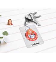 BK Gift Kişiye Özel Chef Kolay Yetişmiyor Karikatürlü Şeffaf Pleksi Anahtarlık-1 (Beyaz)