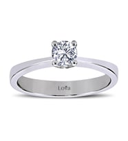 Lova E Renk 0,31 Karat Pırlanta Tektaş Yüzük - 1040041