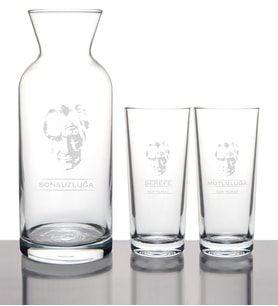 BK Gift Kişiye Özel Atatürk Temalı Rakı Karaf Seti  2