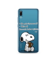 Snoopy Tasarımlı Süper Şeffaf Silikon Telefon Kılıfı Huawei Y6 2019