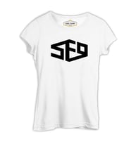 SF9 - Logo Beyaz Kadın Tshirt