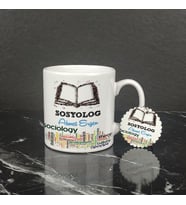 Sosyolog Kupa Bardak ve Anahtarlık Set 001