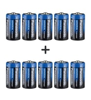 Panasonic 10'lu Özel D Büyük Boy Pil Paketi(10 D) (Renksiz)