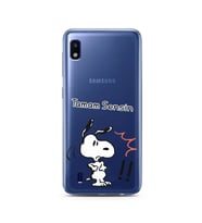 Snoopy Tasarımlı Süper Şeffaf Silikon Telefon Kılıfı Samsung A10