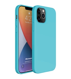 Microsonic Apple iPhone 12 Pro Kılıf Groovy Soft Turkuaz