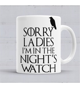 Game Of Thrones Sorry Ladies Kupa Bardak Porselen