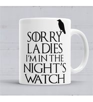 Game Of Thrones Sorry Ladies Kupa Bardak Porselen