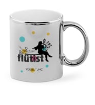BK Gift Kişiye Özel Mesleki Flütist Krom Kupa Bardak  4