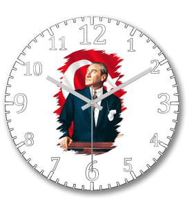 Mustafa Kemal Atatürk Saati Bombeli Gercek Cam-----Ücretsiz Kargo