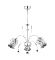 AVONNI AV-65236-3K Krom Kaplama Modern Avize E27 Metal Kristal Cam 56cm