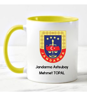 Jandarma Astsubay Kupa Bardağı Sarı