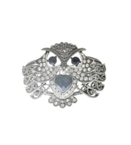Hdmarketim Otantik Swarovski Taşlı Baykuş Kelepçe Metal Bileklik 5512