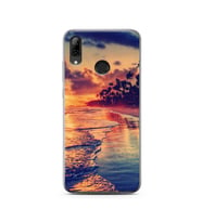 Sahil Tasarımlı Süper Şeffaf Silikon Telefon Kılıfı Huawei P Smart (2019)