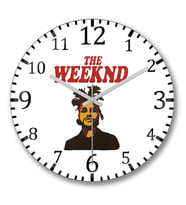 Weekend Duvar Saati Bombeli Gercek Cam