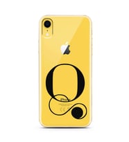 Iphone XR Harf Tasarımlı Telefon Kılıfı Q-Harfi 