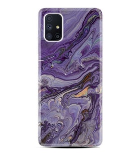 Kılıfland Samsung Galaxy M51 Kılıf Silikon Resimli Kapak Abstract Purple Stok 1070