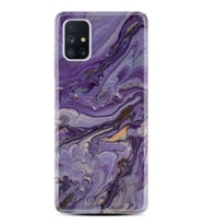 Kılıfland Samsung Galaxy M51 Kılıf Silikon Resimli Kapak Abstract Purple Stok 1070