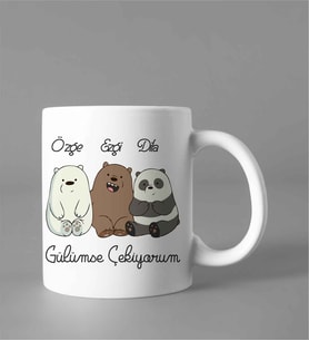 We Bare Bears 3'lü Kişiye Özel Kupa