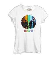 Imagine Dragons - Believer Beyaz Kadın Tshirt