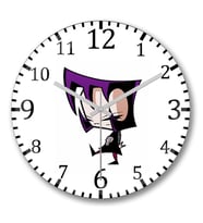 Gaz Invasor Zim Duvar Saati Bombeli Gercek Cam