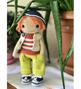 Amigurumi Oyun Arkadaşı Jhonathan (Krem)