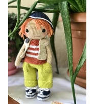 Amigurumi Oyun Arkadaşı Jhonathan (Krem)